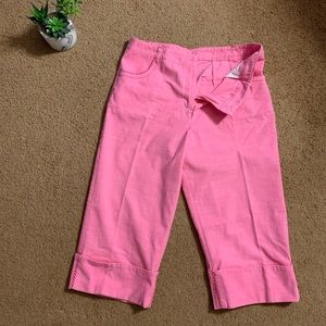 Mac and Jac Pink Capri Granny Style Pants Trousers